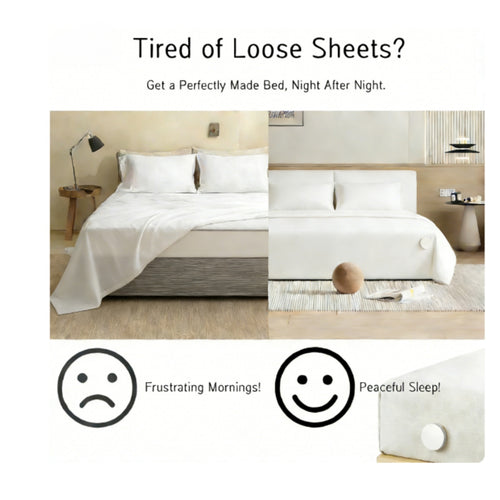 Lock Magnetic Bed Sheet Holder - The Best Way to Keep Your Sheets Secure and Wrinkle-Free