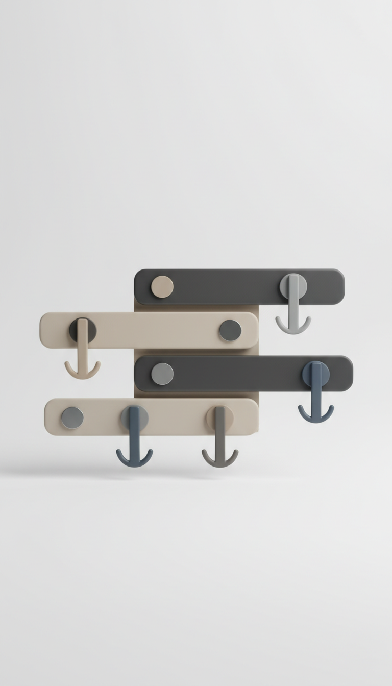 Magnetic Multipurpose Hook Set – ABS Plastic