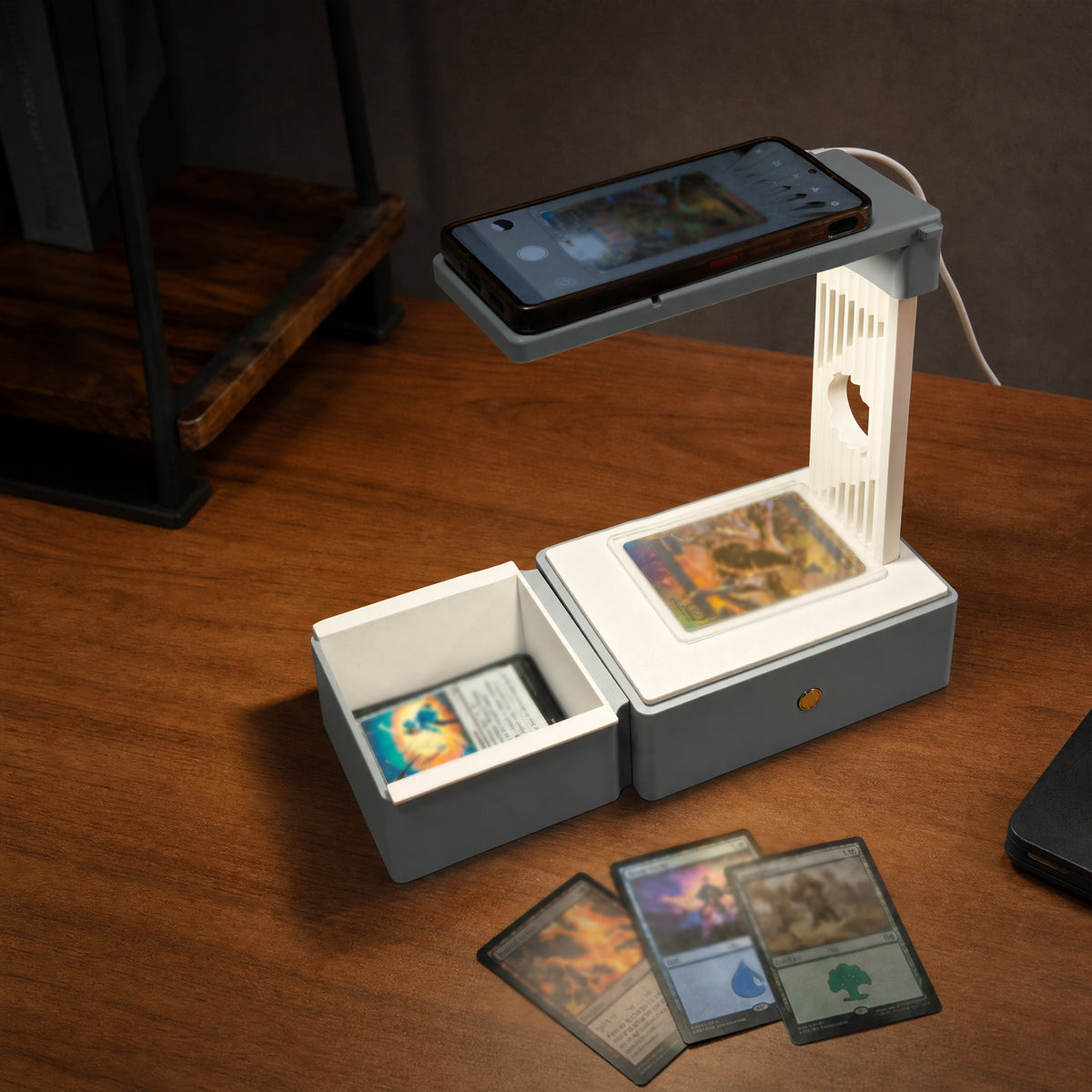 LED Trading Card Scanner Stand