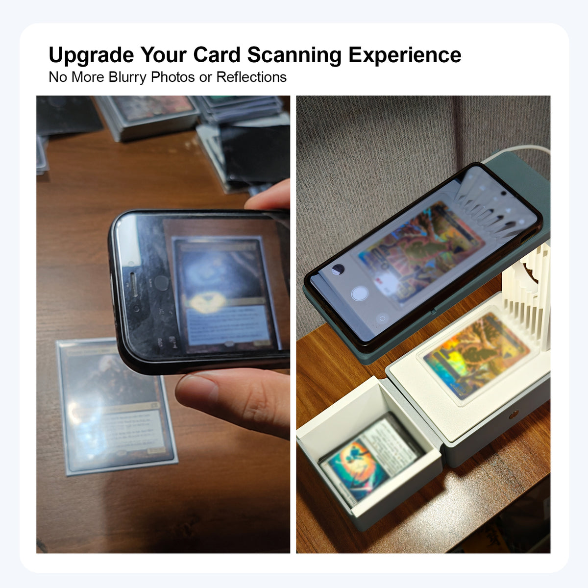 LED Trading Card Scanner Stand