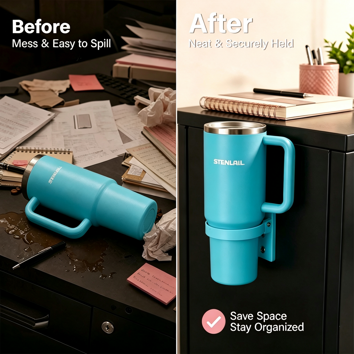 Magnetic Foldable Tumbler Holder