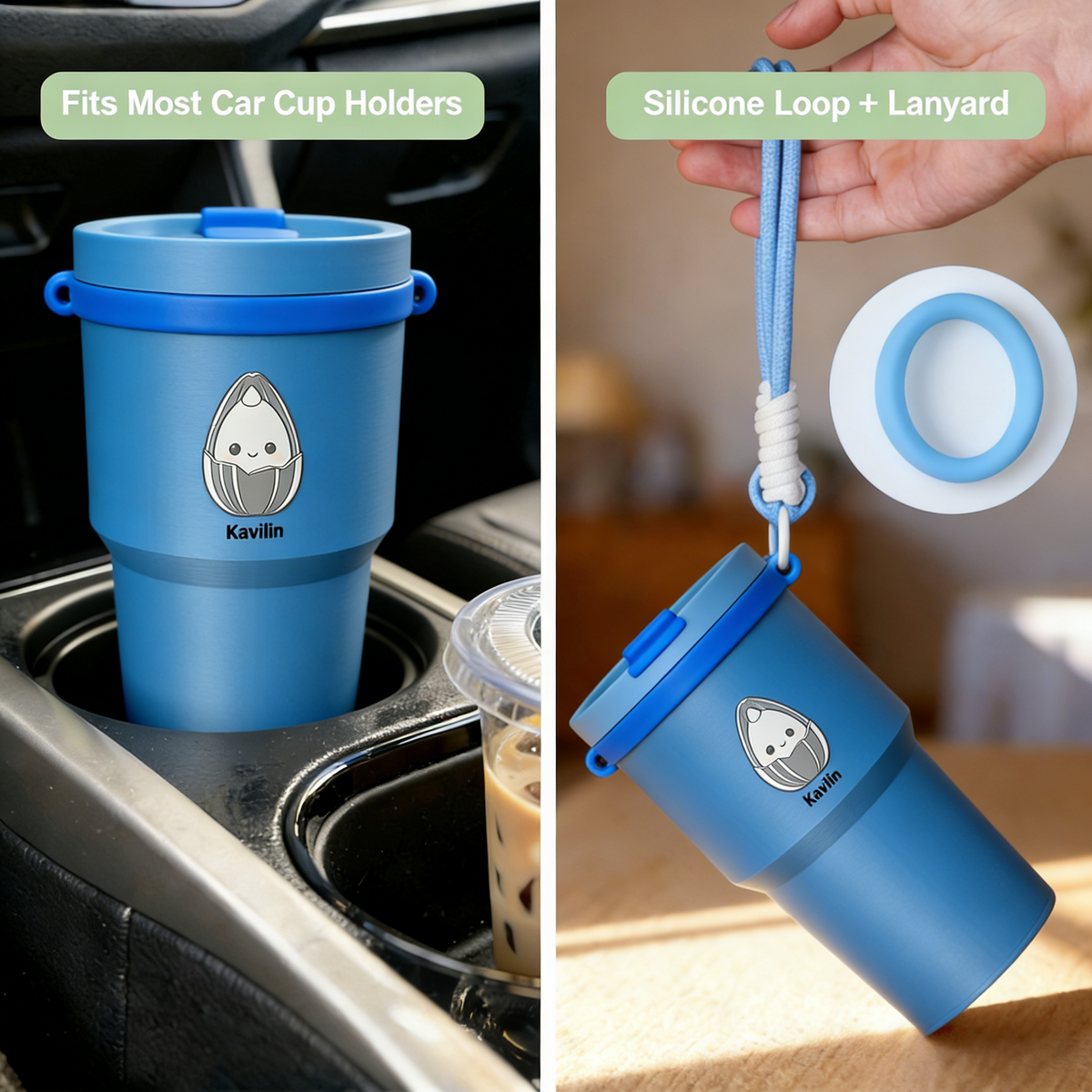 2-in-1 Sunflower Seed Snack Cup with Foldable Magnetic Holder