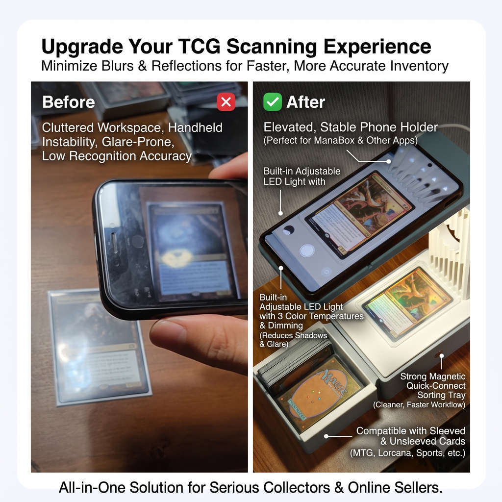 LED Trading Card Scanner Stand